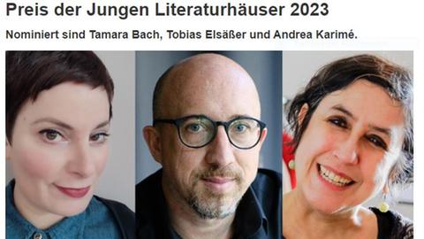 Preis der Jungen Literaturhäuser 2023, Ausschnitt screenshot literaturhaus.net