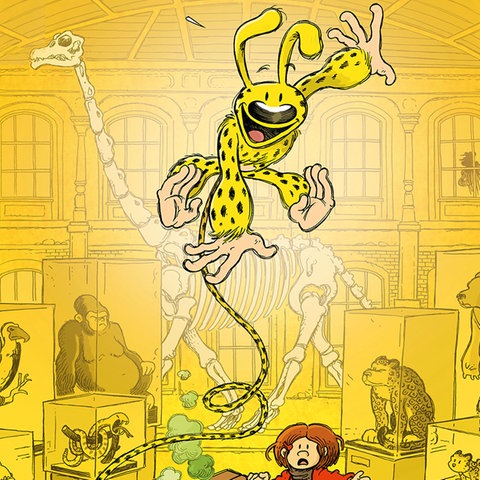 Bildcollage aus Comic-Zeichner Flix und Marsupilami