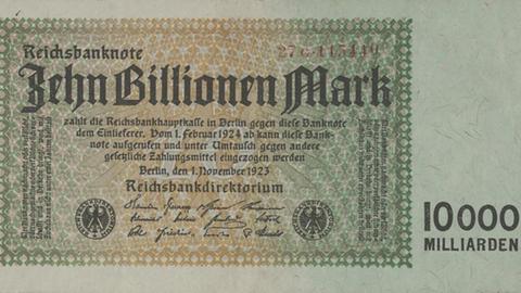 Reichsbanknote mit 10 Billionen Mark