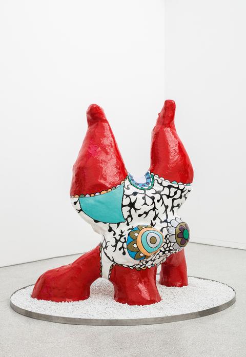 Niki de Saint Phalle, Nana rouge jambes en l'air, um 1968