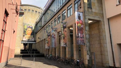 Eingang zur Schirn Kunsthalle in Frankfurt
