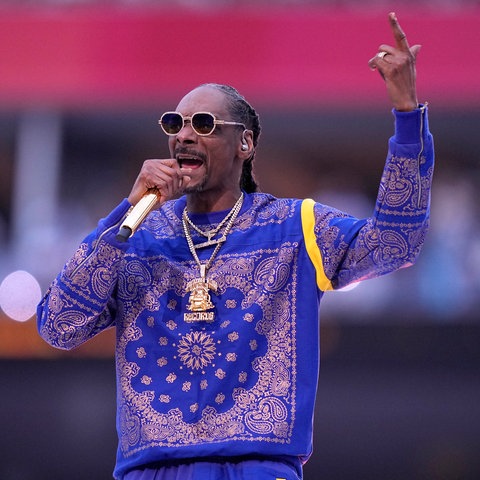 Rapper Snoop Dogg auf der Bühne