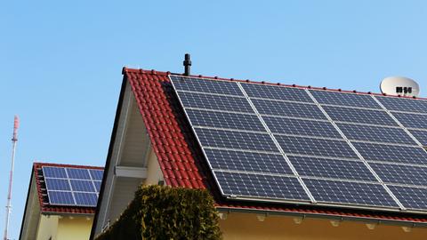 Solaranlage auf einem Einfamilienhaus