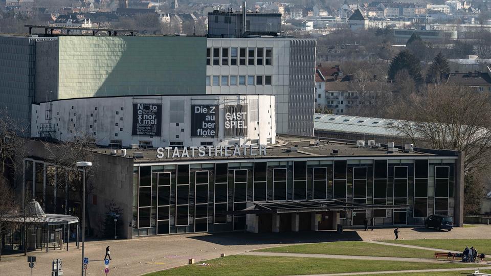 Blick auf das Staatstheater in Kassel