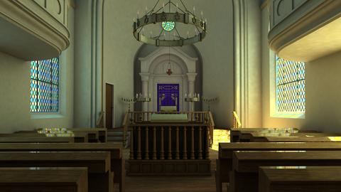 Virtuelle Innenansicht der Synagoge