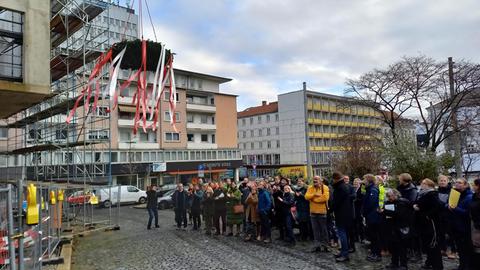 Richtfest beim Neubau des Tapetenmuseums in Kassel
