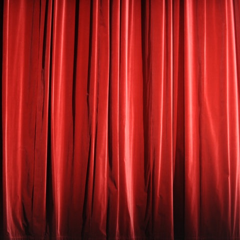 Roter Theatervorhang