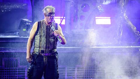 Rammstein-Frontmann Till Lindemann im Juni bei einem Auftritt der Band in Odense (Dänemark)