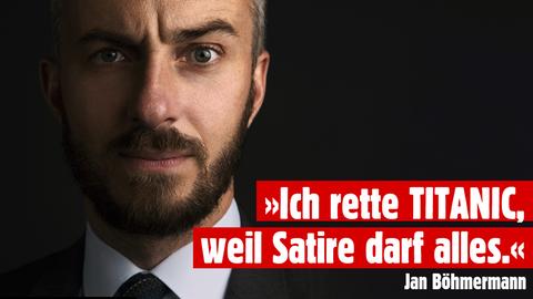 Jan Böhmermann wirbt für den Erhalt des Satire-Magazins Titanic