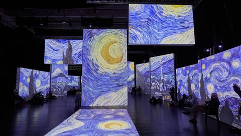 Ausstellungsansicht: Van Gogh Alive