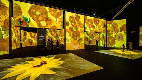 Ausstellungsansicht Van Gogh Alive