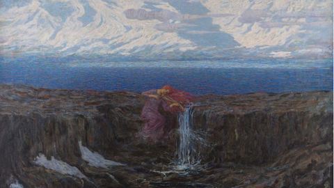 Emilio Longoni "Die Melodie des Flusses", 1904