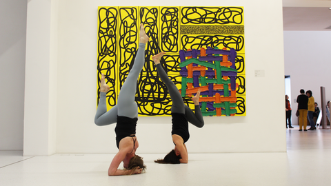 Yoga in der Neuen Galerie in Kassel