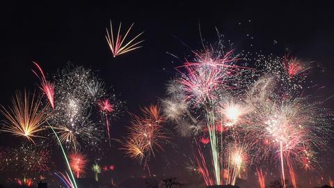 Momentaufnahme Feuerwerk