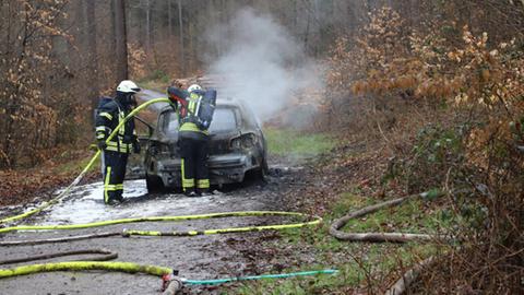 Auto abgebrannt Ludwigsau