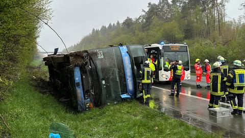 Unfall mit Marburger Bus