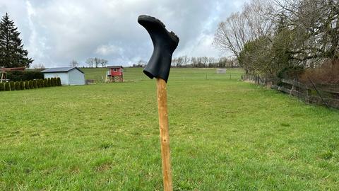 Gummistiefel-Protest in Osthessen