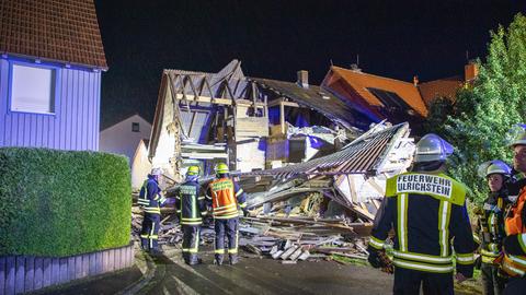 Haus im Vogelsberg eingestürzt