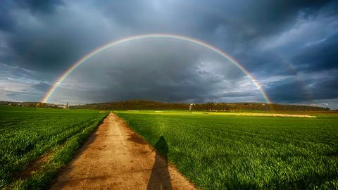 Momentaufnahme Regenbogen