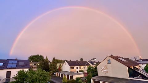 Regenbogen über Frankfurt