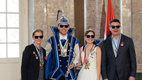 Boris Rhein beim närrischen Empfang der Tollitäten