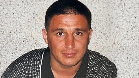 Portraitaufnahme des Mordopfers Miljan Grujicic