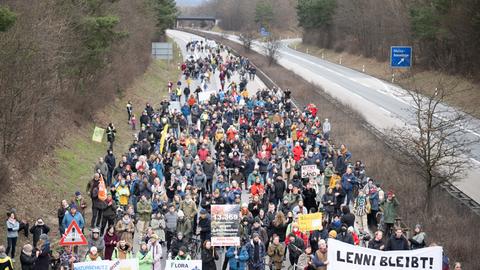 Demo gegen Ausbau der A643