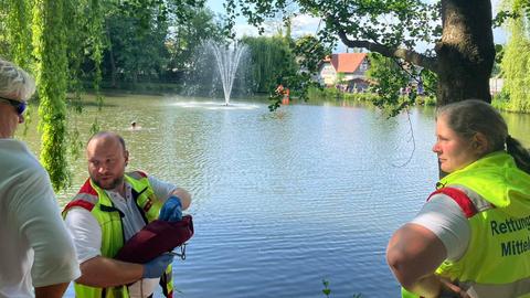 Feuerwehreinsatz am Erlenteich in Alsfeld (Fulda)