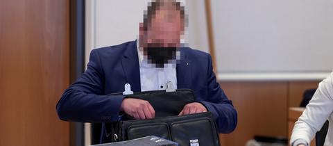 Angeklagter Florian H. bei Untreue-Prozess in Fulda 