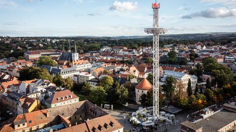 Aussichtsplattform für Landesgartenschau 2023 in Fulda 