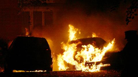 Brand Feuer Auto Sujet