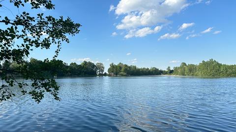 Der Blick auf den Riedsee. 