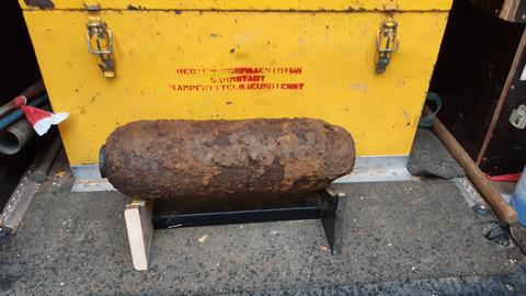 Die entschärfte Bombe aus Friedewald
