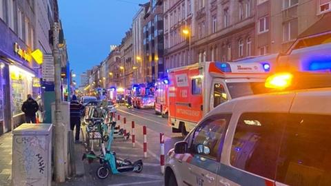 Feuerwehreinsatz im Frankfurter Bahnhofsviertel