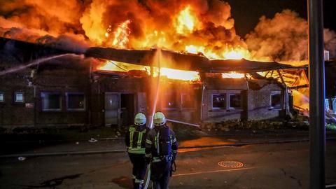 Brand in Industriegebiet in Bad Hersfeld