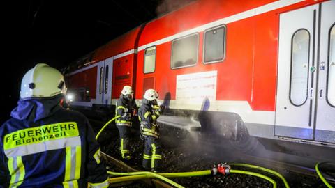 Feuerwehreinsatz Regionalzug Osthessen 