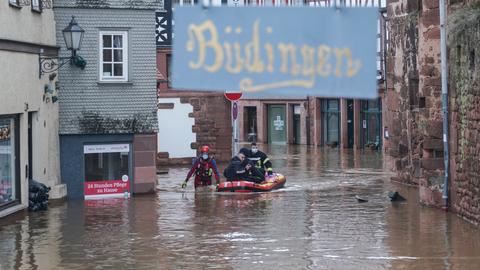 Schlachboot in Büdingens Innenstadt