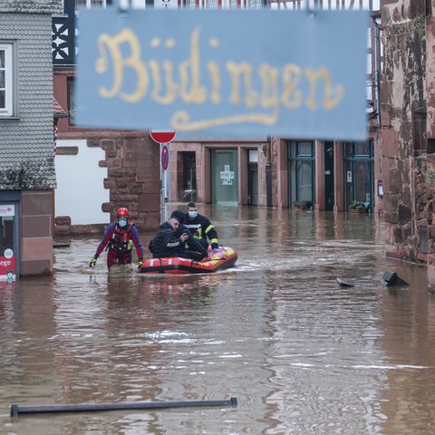 Schlachboot in Büdingens Innenstadt