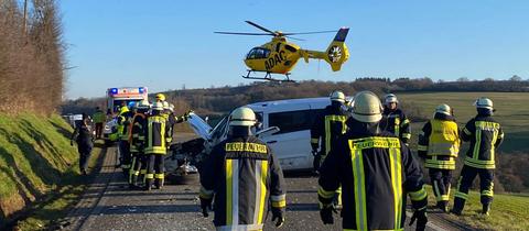 Unfallstelle auf L3010 bei Kefenrod (Wetterau)