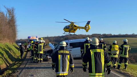 Unfallstelle auf L3010 bei Kefenrod (Wetterau)