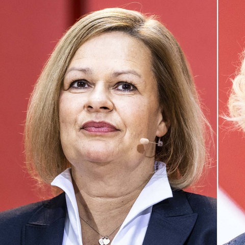 Nancy Faeser und Christine Lambrecht (beide SPD)