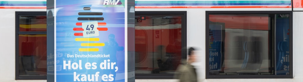 Werbung für das Deutschlandticket