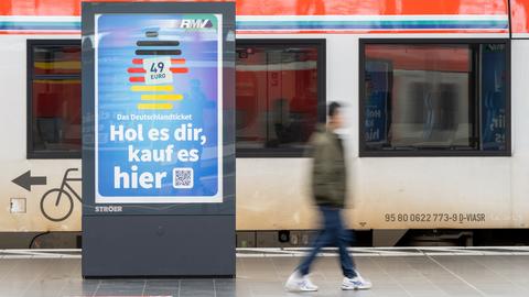 Werbung für das Deutschlandticket