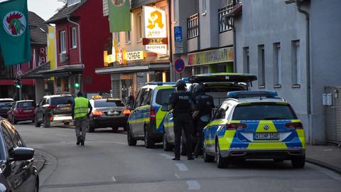 Polizisten in Einhausen