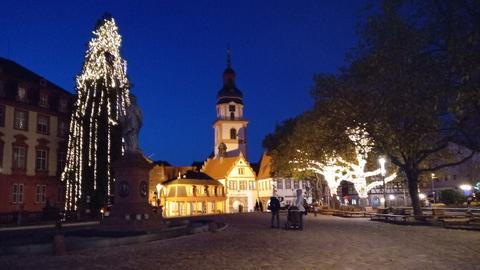 Weihnachtsbeleuchtung in Erbach