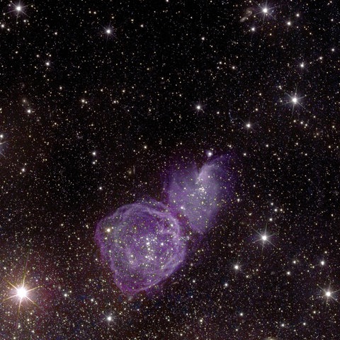 Auschnitt aus der Euclid-Aufnahme der irregulären Galaxie
