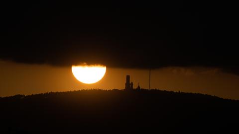 Sonnenuntergang am Großen Feldberg