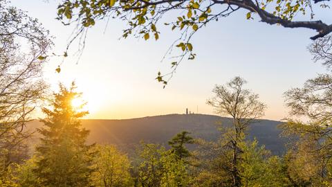 Sonnenuntergang am Großen Feldberg