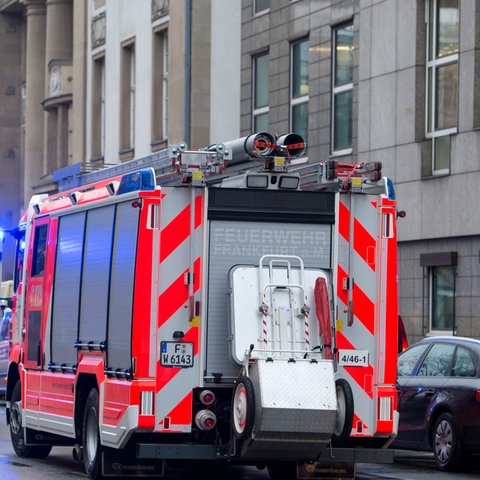 Feuerwehrauto in Frankfurt