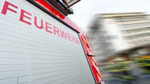 Feuerwehrfahrzeug im Einsatz